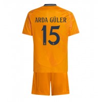 Real Madrid Arda Guler #15 Bortatröja Barn 2024-25 Kortärmad (+ Korta byxor)